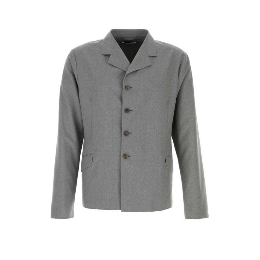 Jil Sander Men Grey Wool Blazer